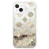 Guess GUHCP13SLGPEGO iPhone 13 mini 5,4złoty/gold hardcase Peony Liquid Glitter